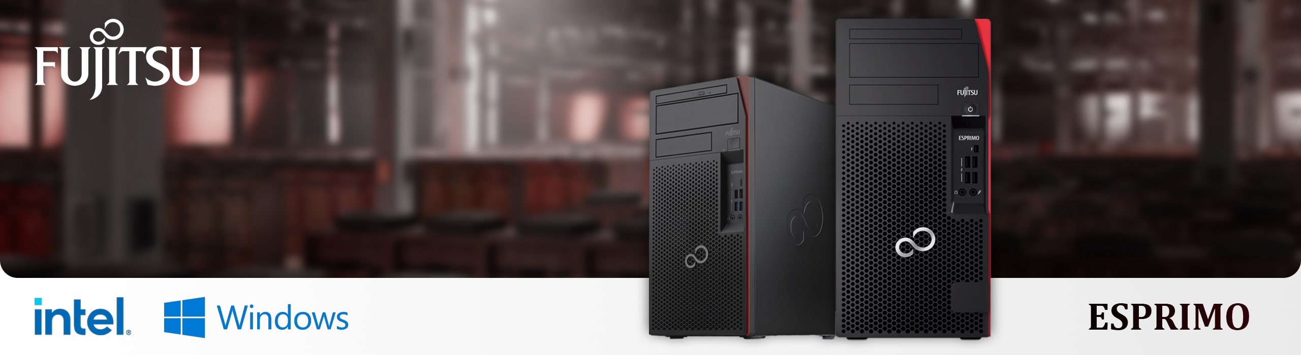 Esprimo używany - PC poleasingowy Fujitsu Fujitsu Esprimo poleasingowy - komputer biurowy do firmy, tani PC używany