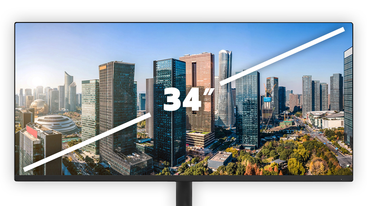 Monitor 34 cali Monitor poleasingowy 34 cali z podstawą
