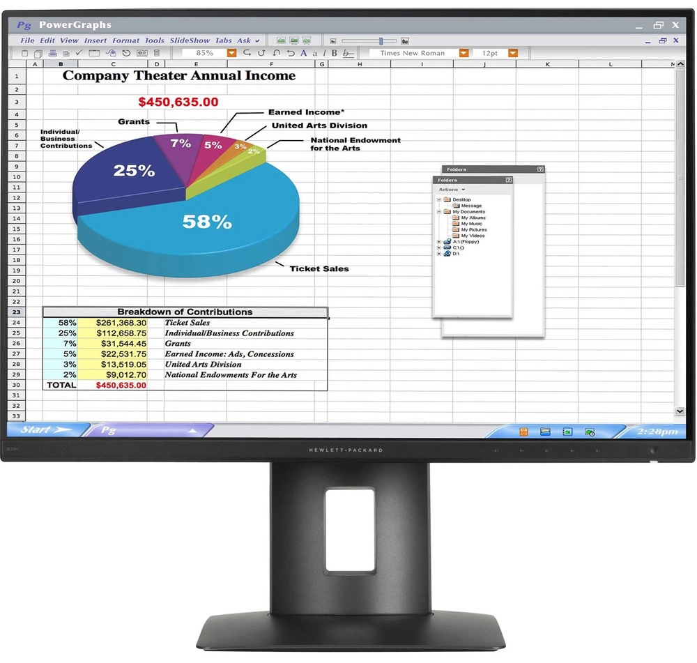 HP Z24N 24'' IPS HDMI DP DVI A