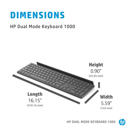 Klawiatura bezprzewodowe HP Dual Mode 1000
