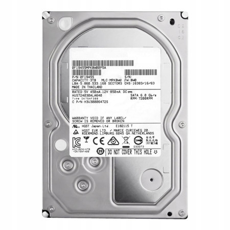 Dysk HDD 3,5" SATA3 SATA 3TB