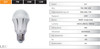 Żarówka LED E27 12W=75W 1000lm BARWA CIEPŁA BIAŁA