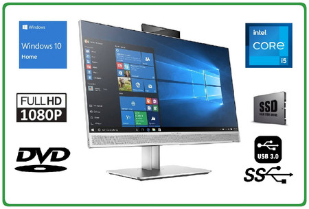  HP EliteOne 800 G3 i5-7500 8GB 260SSD DVD-RW W10H A-