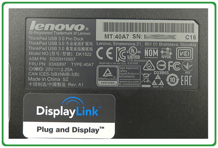 Stacja dokująca Lenovo USB 3.0 Dock (40A7) + zasilacz 90W