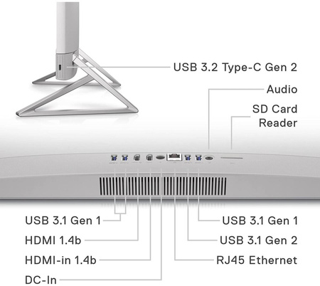 Dell Inspiron 24 5410 i7-1255U 16GB 1TBHDD+256M.2 24" Win11Home