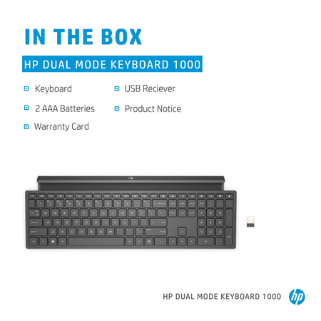 Klawiatura bezprzewodowe HP Dual Mode 1000