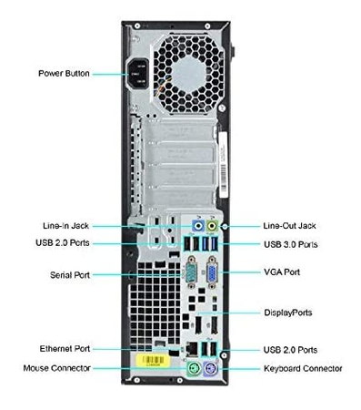 HP EliteDesk 800 G1 i5-4590 8GB 130SSD DVDRW W8P
