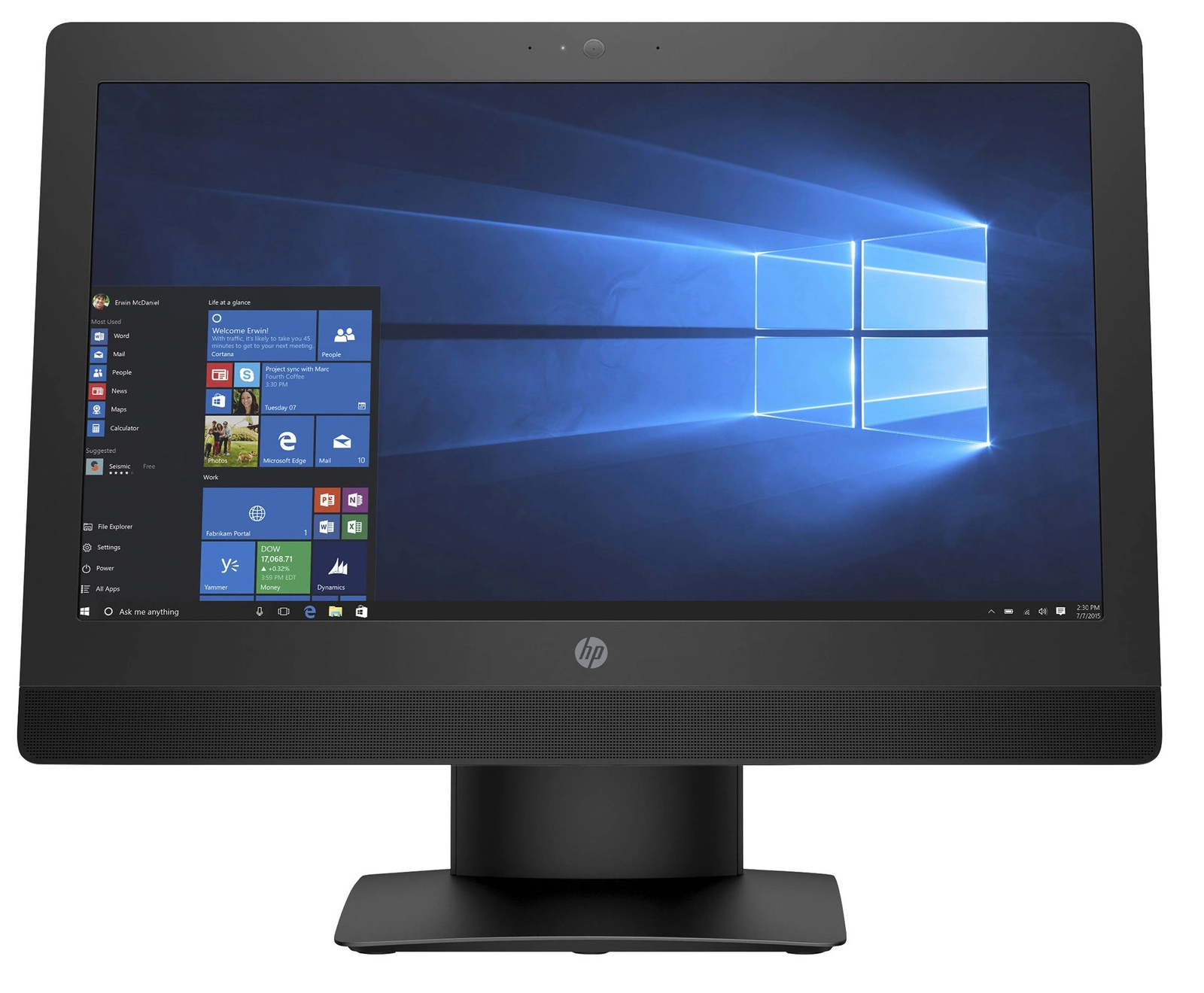 HP ProOne 600 G3　メモリ16GB　HDD HP ProOne 600 G3 All-in-One(Core i3 7100 3.9GHz/メモリ:8GB