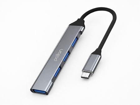 HUB USB C Polion 4x USB 2.0/3.0