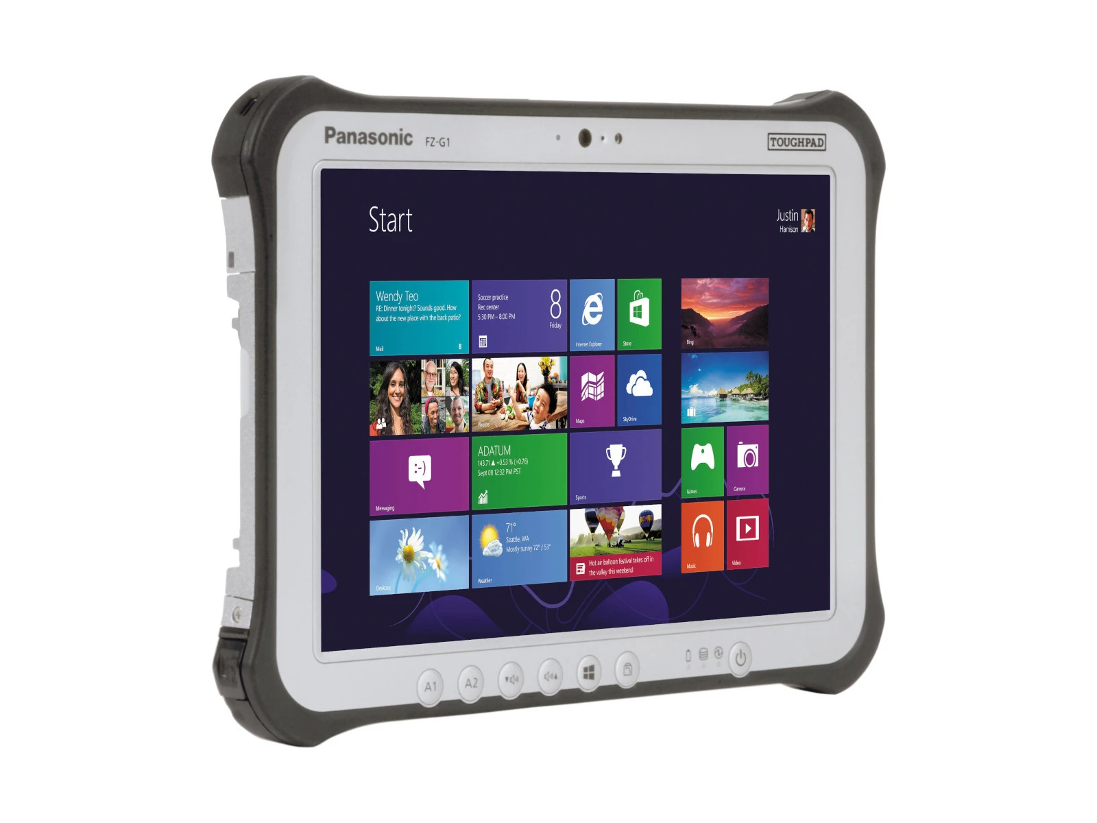 Fz Computer Tablet Panasonic Toughpad FZ-G1 i5-7300U 8GB 256M.2 10'' Win10Pro ...