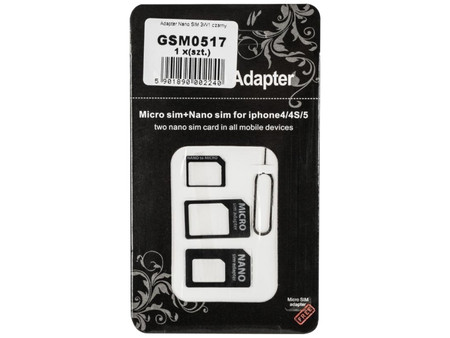 ADAPTER KART SIM M-Life 3w1 (nanoSIM/microSIM/SIM)