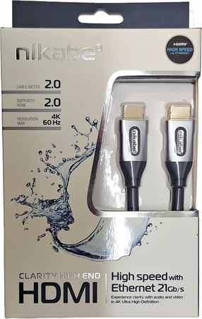Nikabe high speed hdmi cable with ethernet 2m