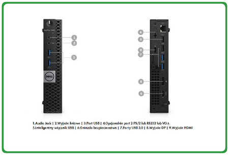Dell OptiPlex 3040 i3-6gen 4GB 500GB NoCOA