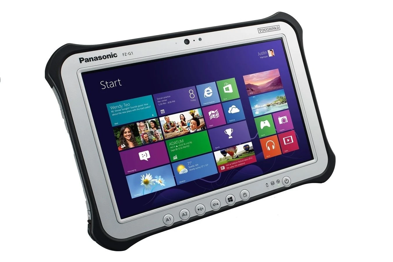 Fz Computer Tablet Panasonic Toughpad FZ-G1 i5-6300U 4GB 128SSD Win10Pro | Green ...