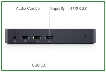 Stacja dokująca DELL D3100 USB 3.0 + zasilacz
