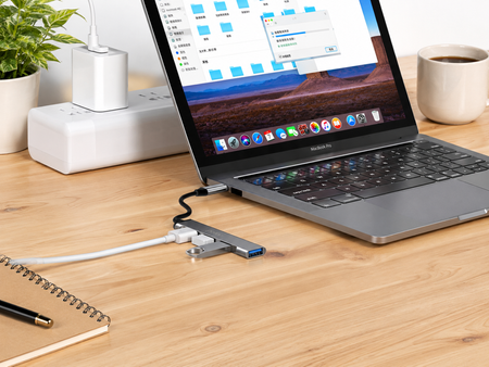 HUB USB C Polion 4x USB 2.0/3.0