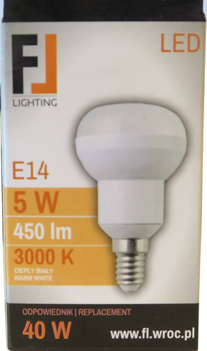 ŻARÓWKA LED E14 5W 450LM 3000K