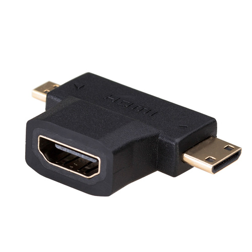 Adapter HDMI (Ż)-> MiniHDMI(M) Akyga