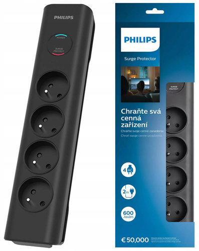 Listwa zasilająca Philips SPN7040BA/60 2m 4gniazda