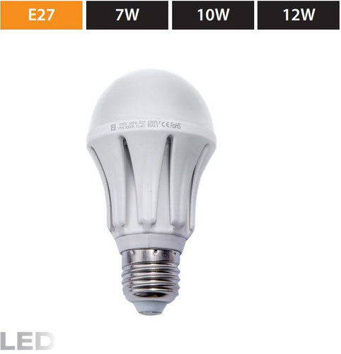 Żarówka LED E27 10W=60W 820lm 2700K BARWA CIEPŁA BIAŁA