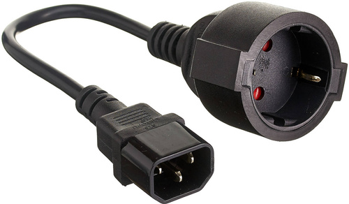 Adapter IEC 320 C14 Schuko