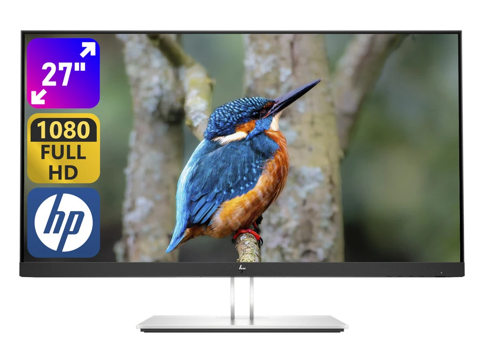 HP E27 27" G4 FHD IPS Eye Ease HDMI DP USB A-