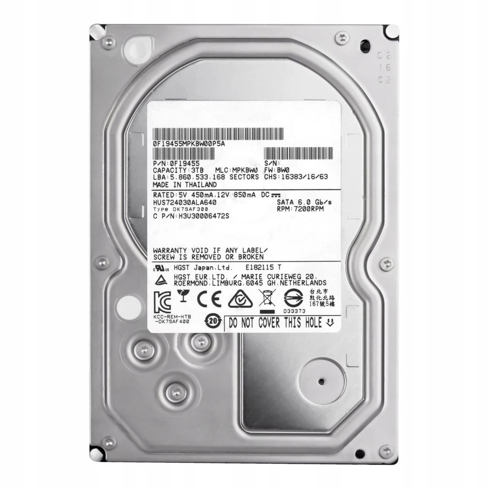 Dysk HDD 3,5" SATA3 SATA 3TB