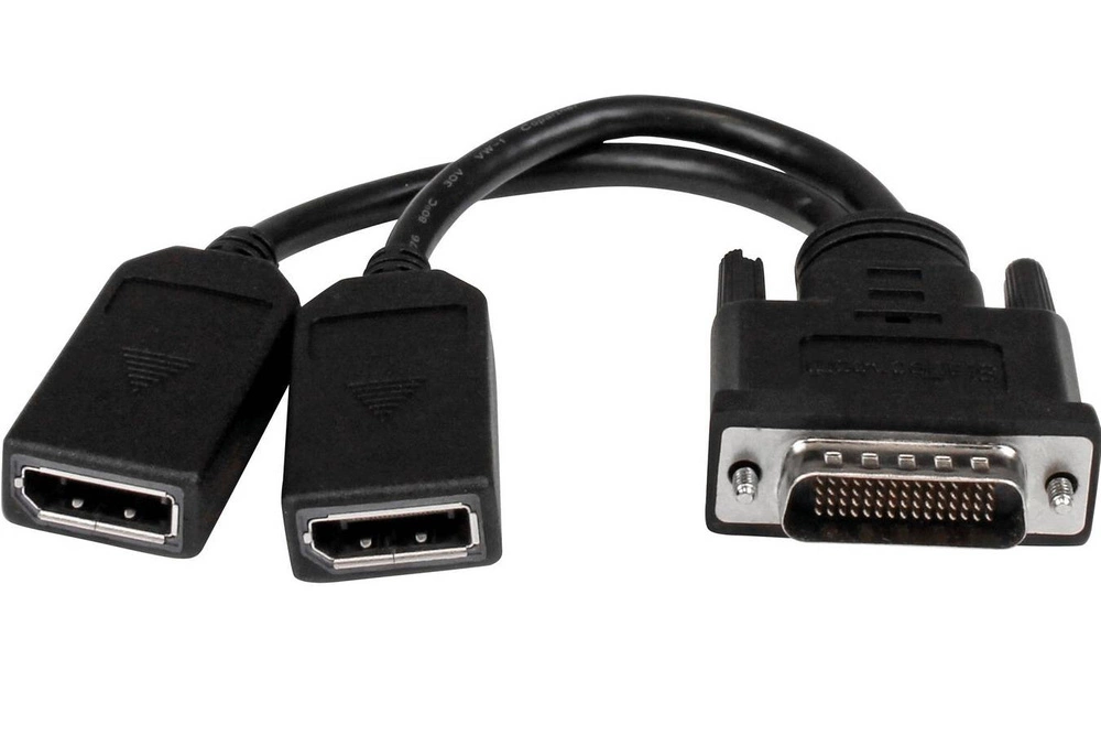 Kabel adapter DMS-59 (M) - 2 x DisplayPort (F)