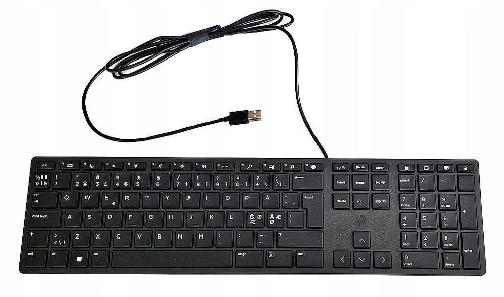 Klawiatura + Mysz  HP USB Wired 320MK QWERTY SWE